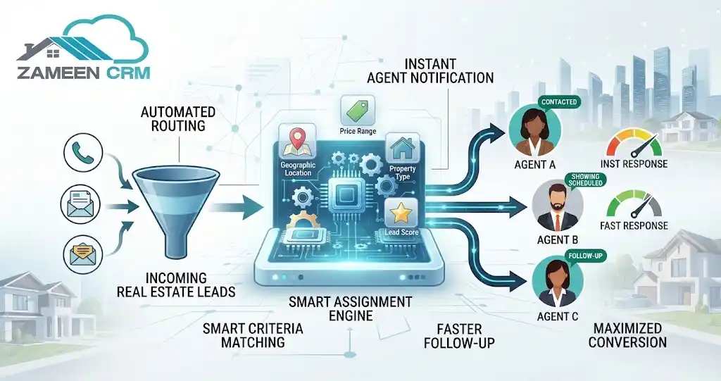 How Smart Lead Assignment Works in Real Estate CRM